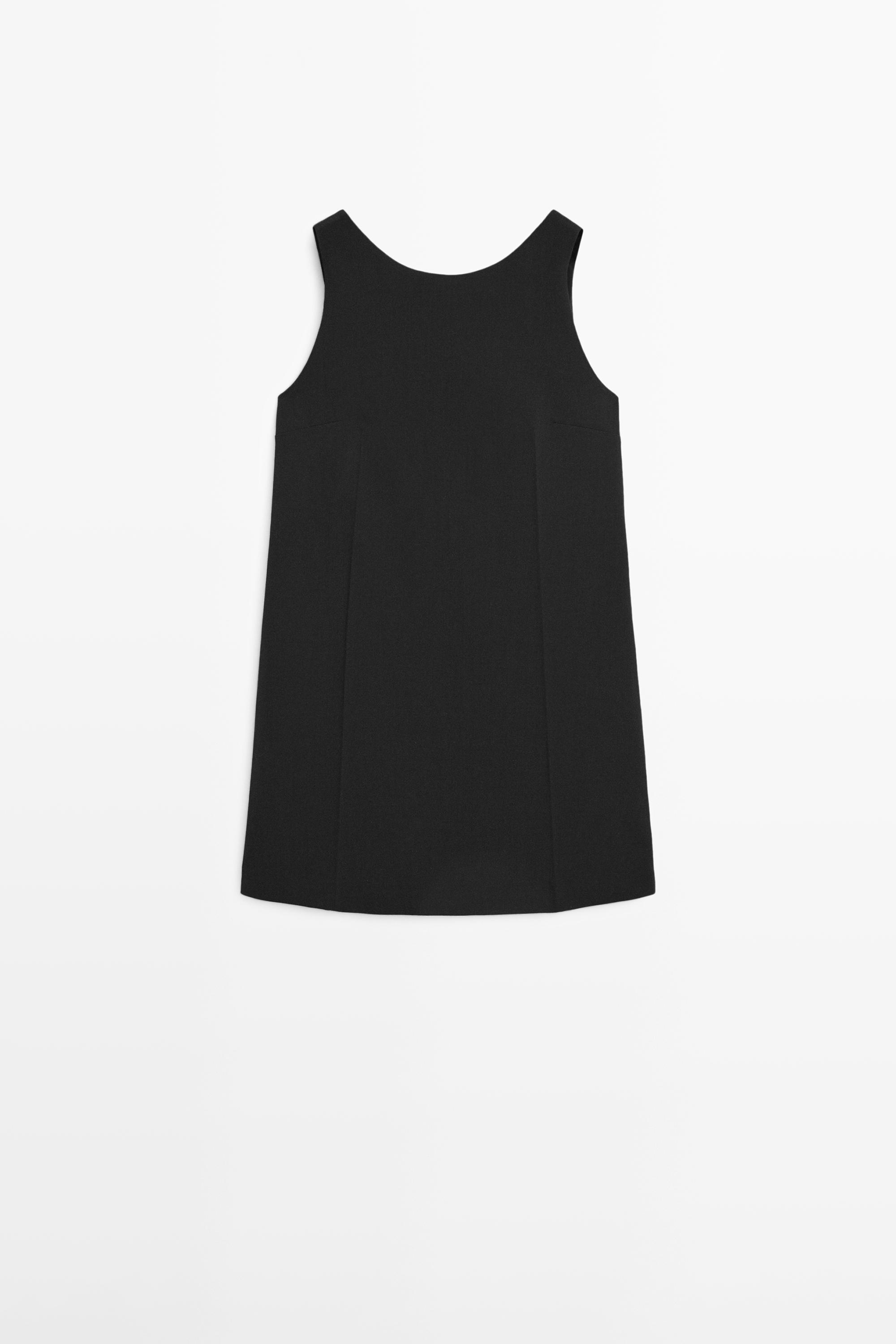 Wool blend mini dress